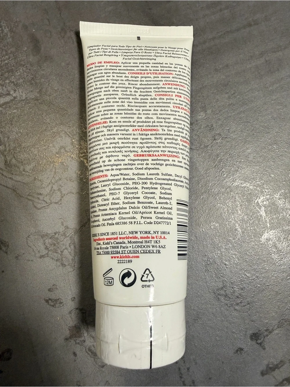 NEW Kiehl's Ultra Facial Cleanser Face Wash & travel Creme De Corps